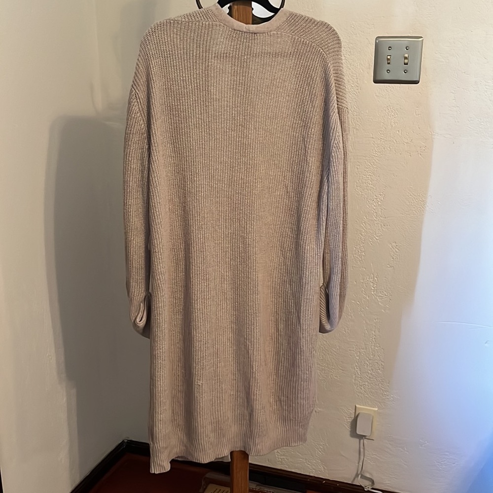 Express tan long cardigan 🤎 - Picture 4 of 6